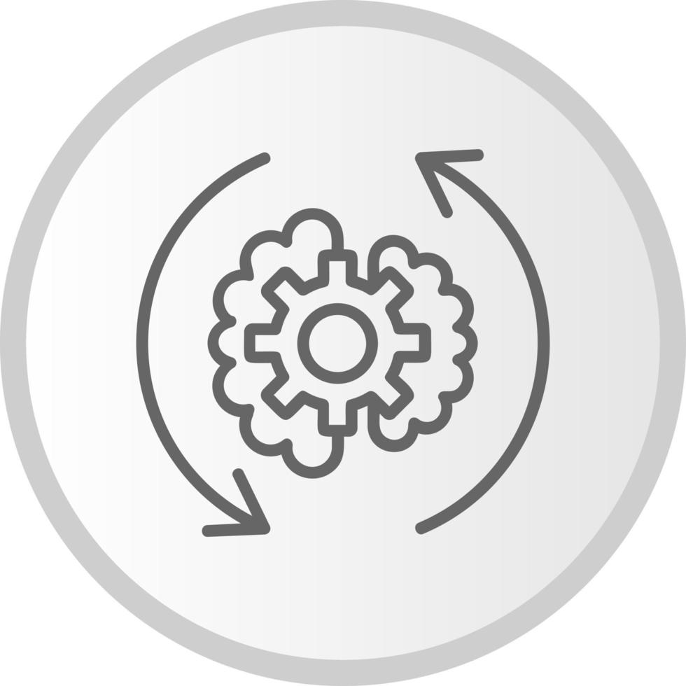 Brain Process  Vector Icon