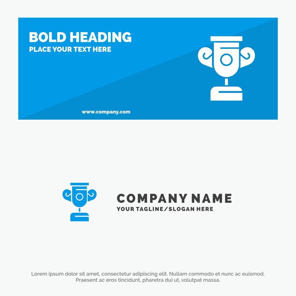 Education Progress Training SOlid Icon Website Banner and Business Logo Template vector