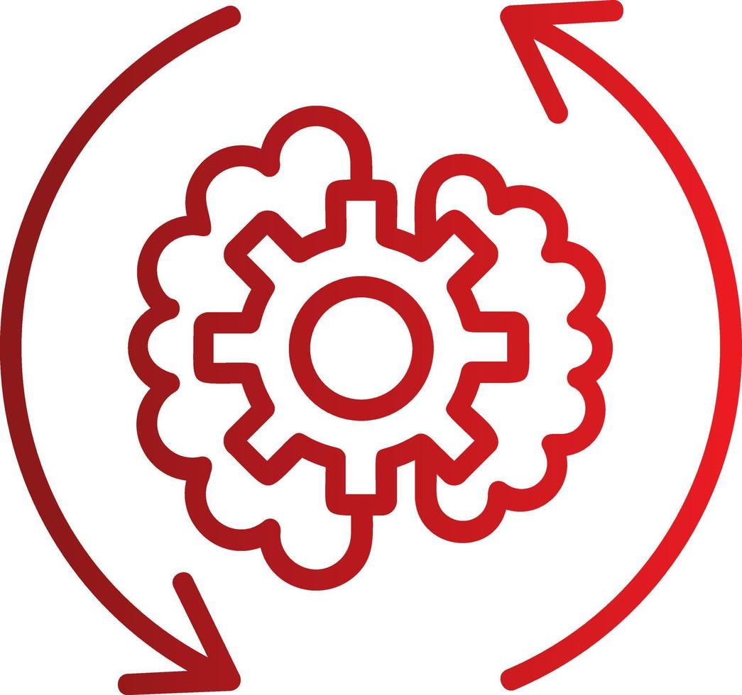Brain Process  Vector Icon