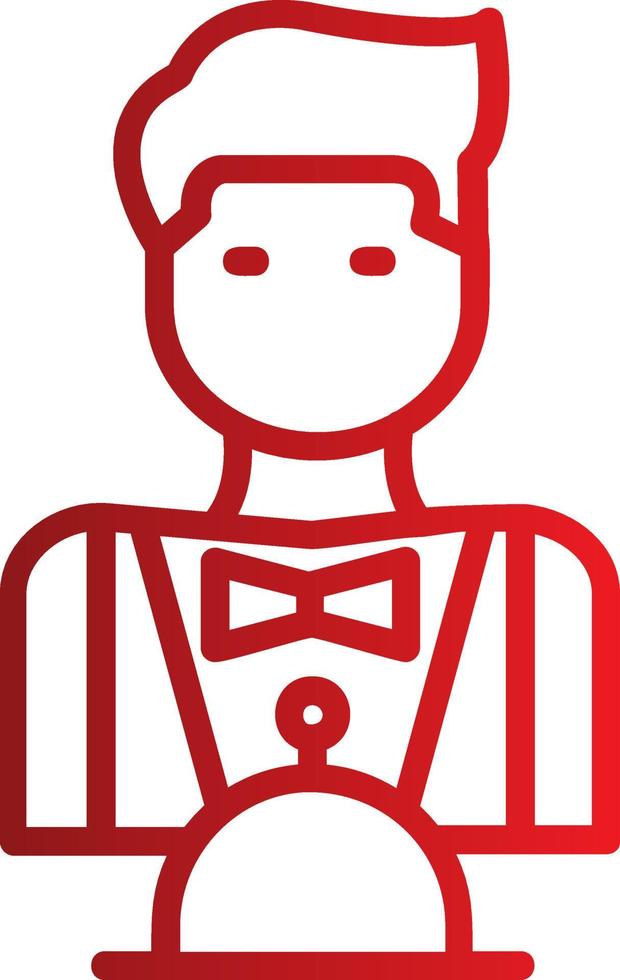 Waiter Vector Icon