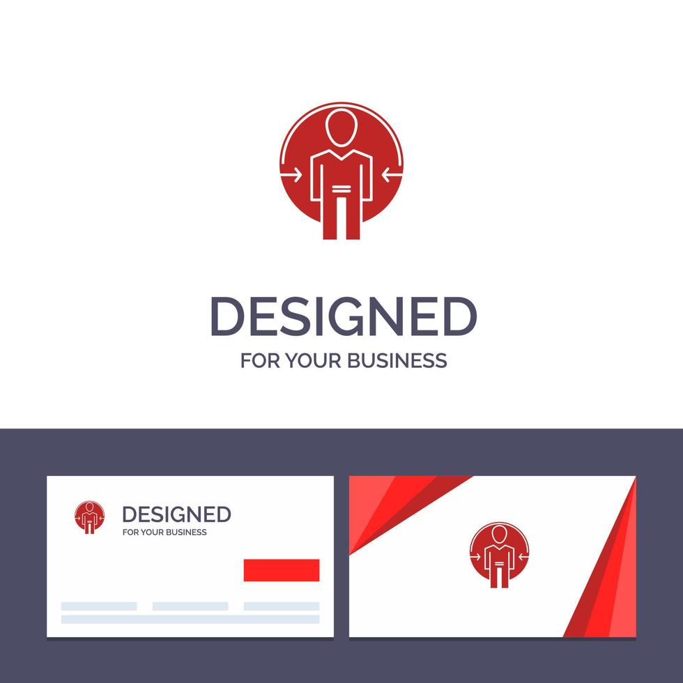 Creative Business Card and Logo template Man User Login Id Identity Vector Illustration