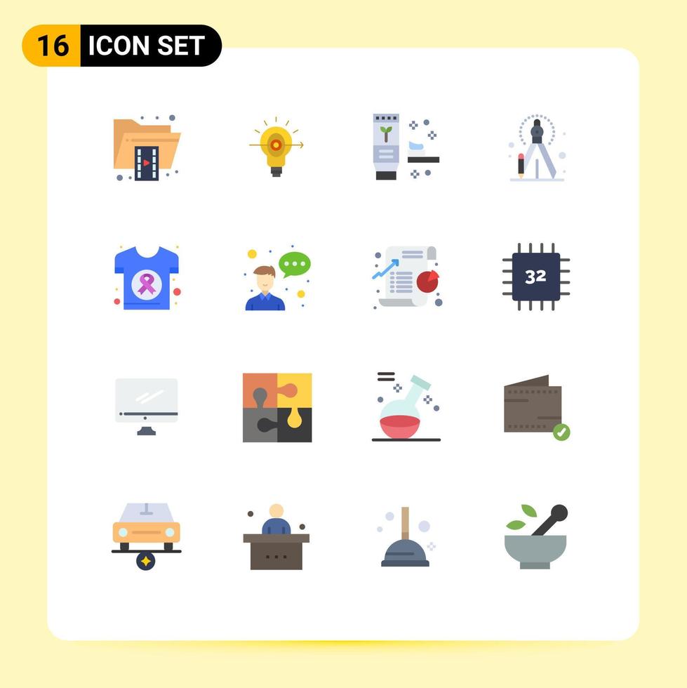 paquete de iconos de vectores de stock de 16 signos y símbolos de línea para el proceso de cáncer productos creativos de negocios paquete editable de elementos de diseño de vectores creativos