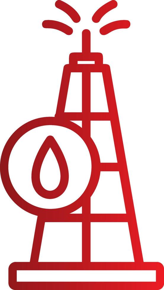 Drilling Rig Vector Icon