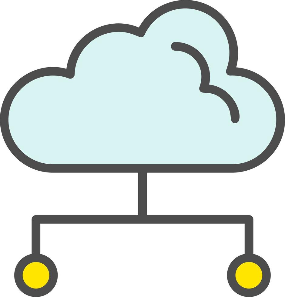 Cloud Computing Vector Icon