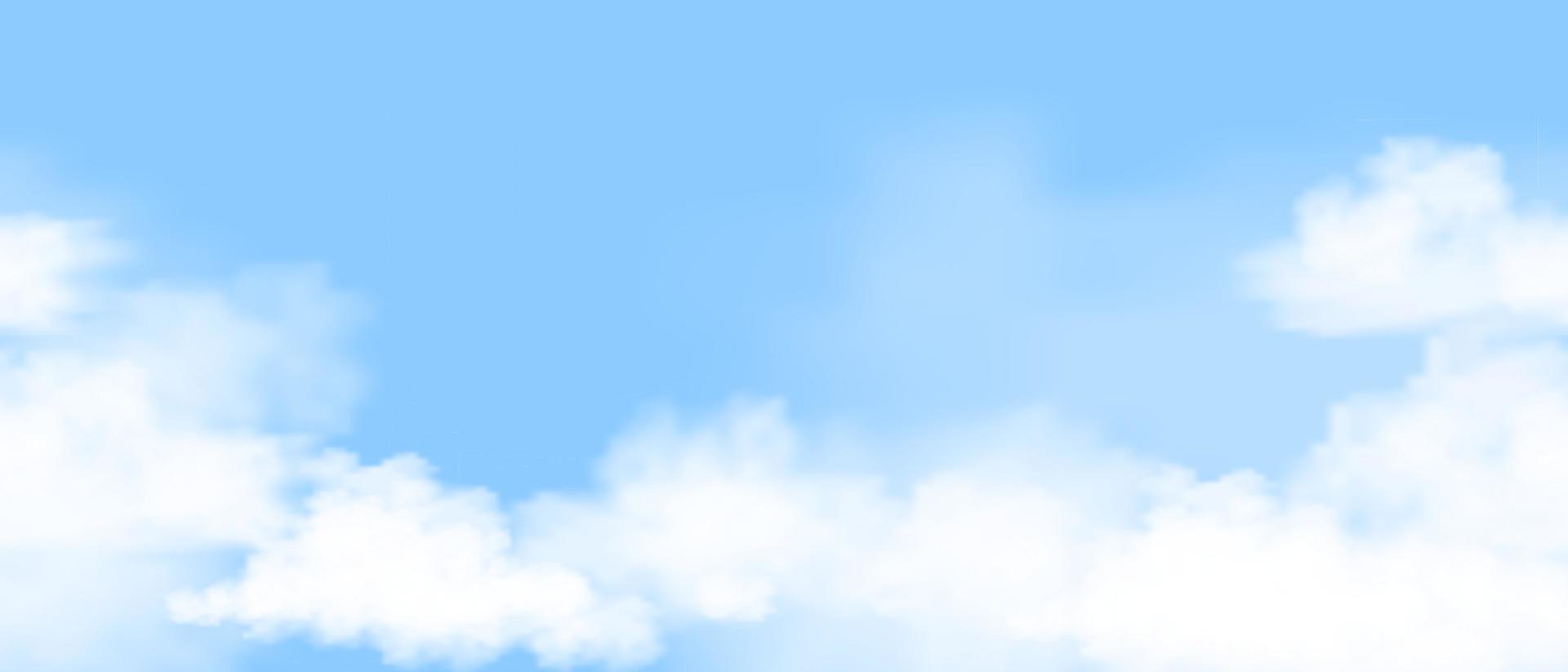 cielo azul transparente con fondo de nubes altoestratos, patrón de horizonte amplio de dibujos animados vectoriales del cielo natural con nubes cirros, concepto de toda la bandera estacional en el día soleado primavera y verano por la mañana vector