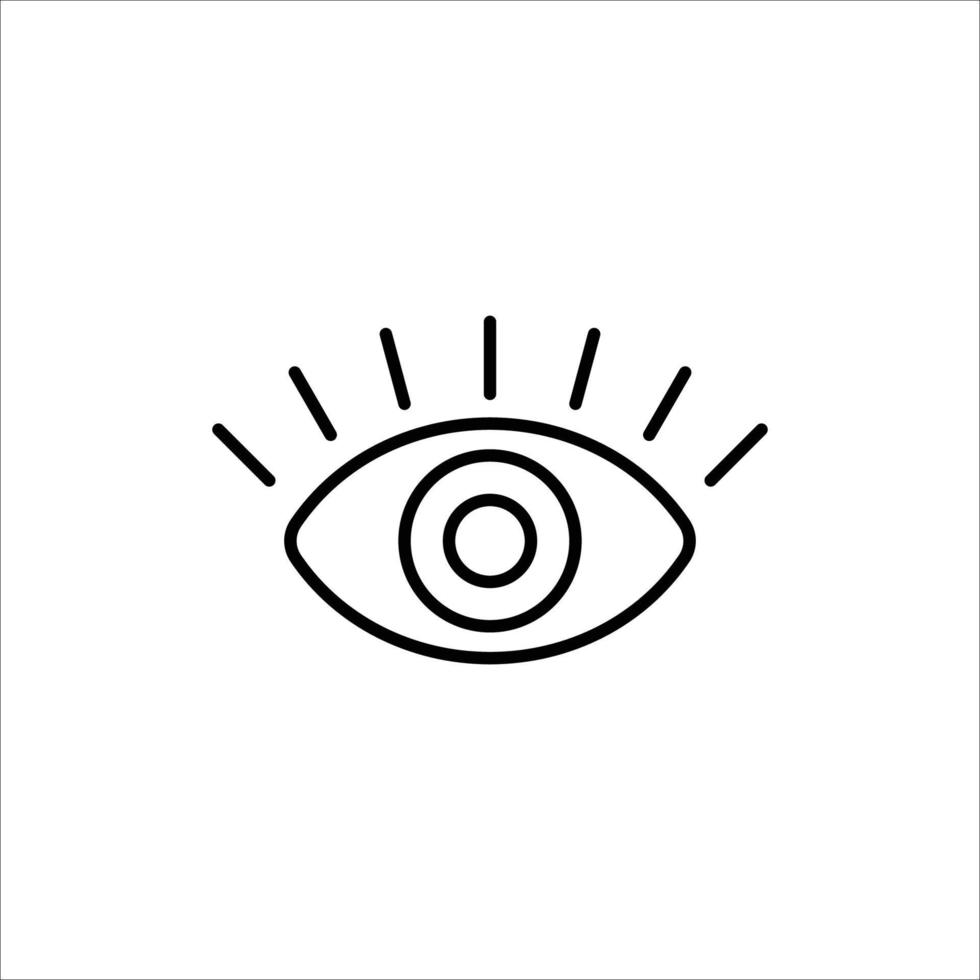 eye icon. outline icon vector