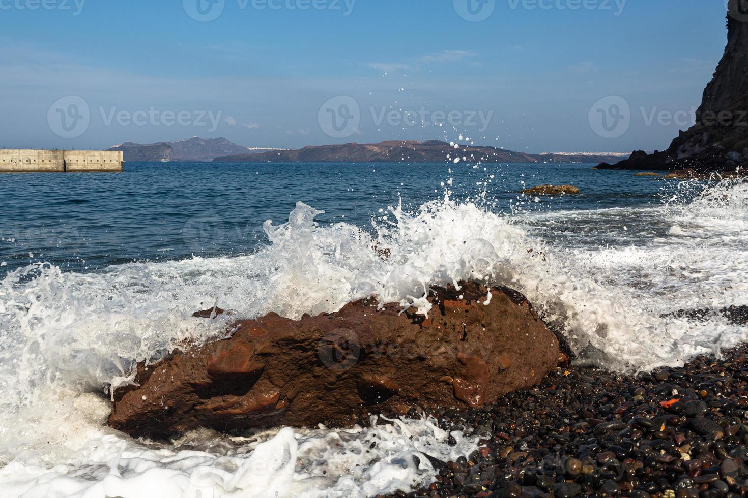 Waves and Splashes in the Mediterranean Sea photo