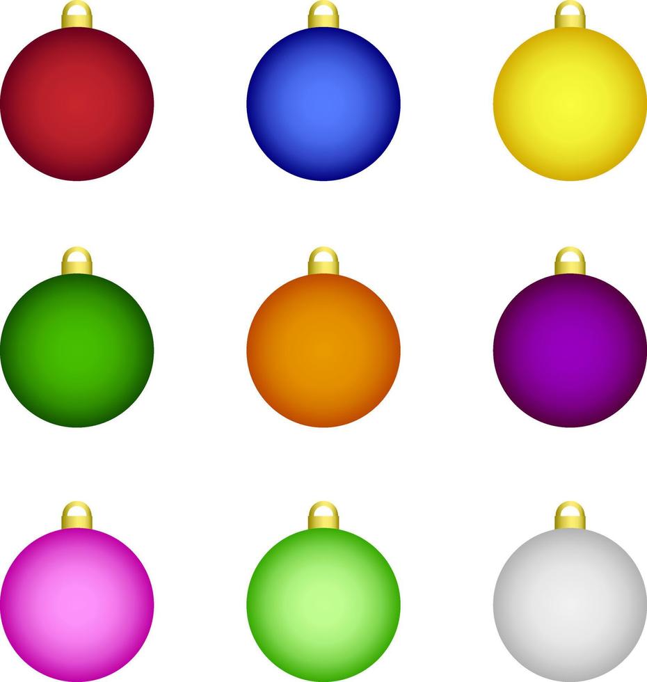 Christmas balls, vector. vector