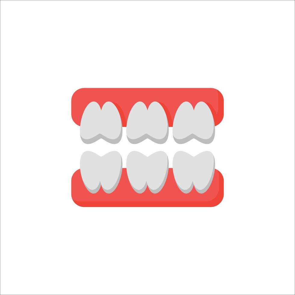 teeth icon. flat icon vector