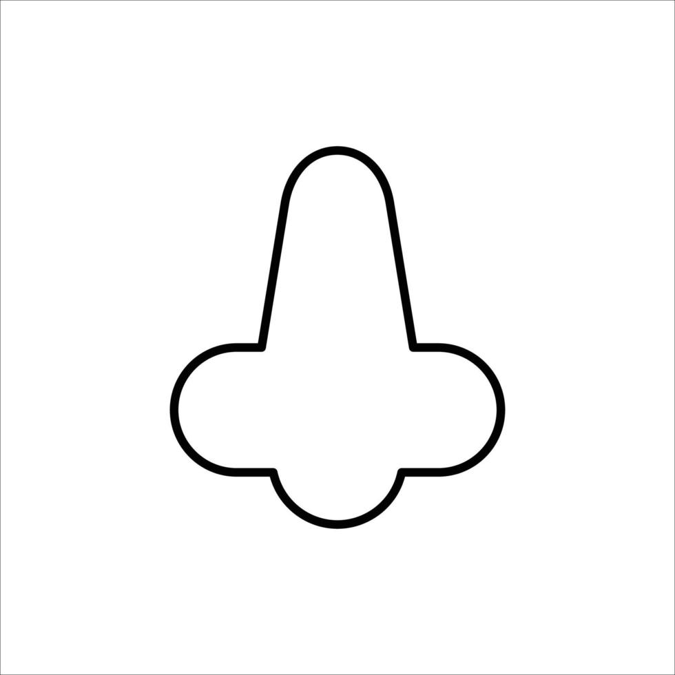 nose icon. outline icon vector