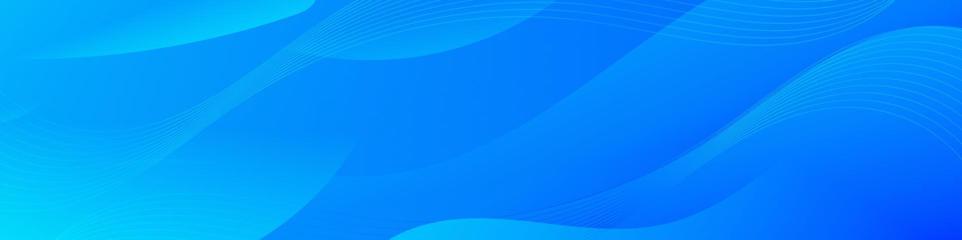 Abstract Blue Fluid Wave Banner Template vector