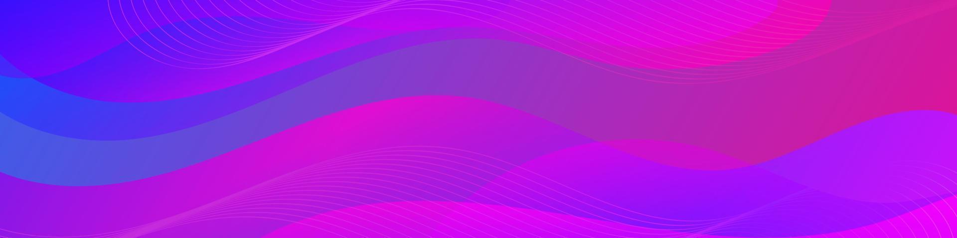 Abstract Purple Fluid Wave Banner Template vector