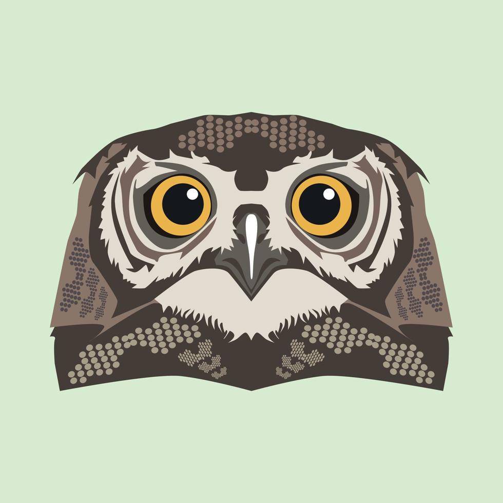 a very unique owl vector