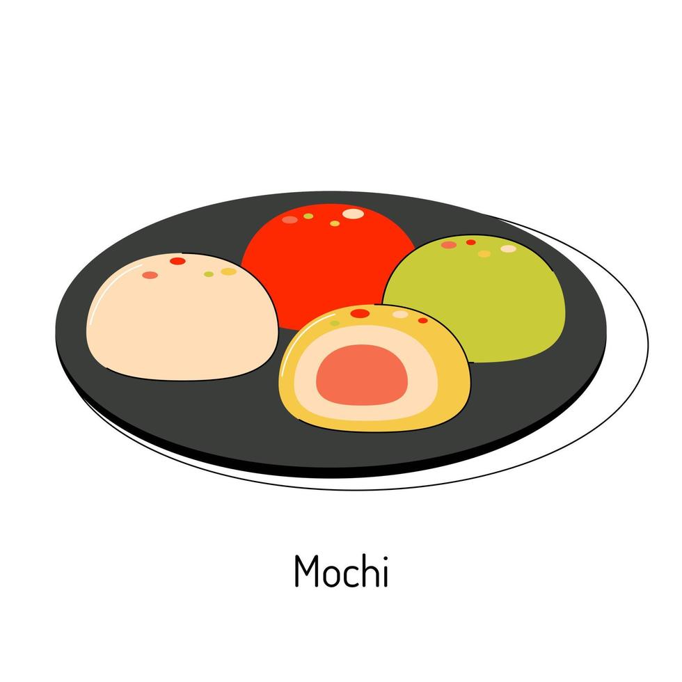 bright vector illustration of Asian food. Vietnamese menu, Asian dishes for menus and restaurants.