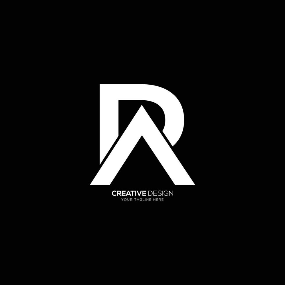 Modern letter A P R monogram logo design vector