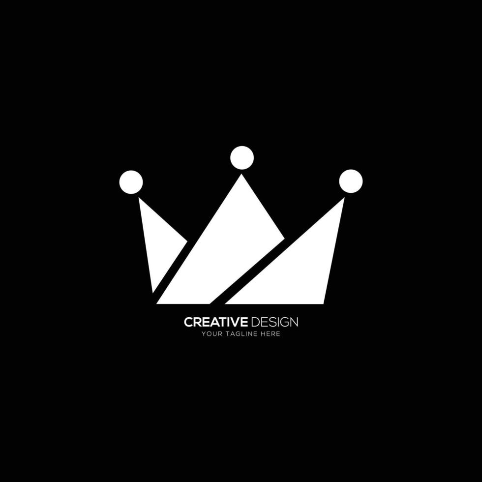 Kings queen creative crown branding logo vector
