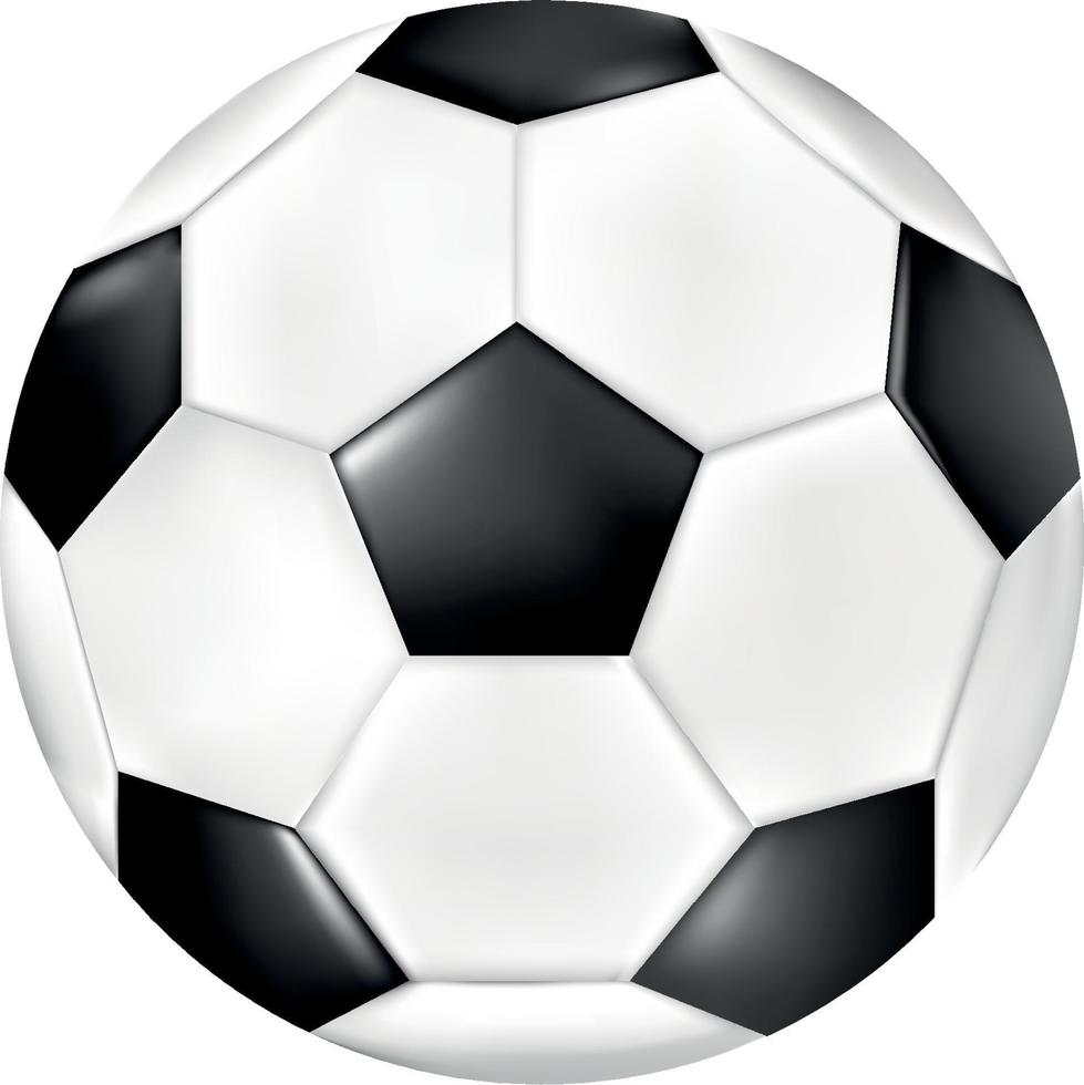 icono de balón de fútbol, deporte de fútbol para competición. objeto de jugador profesional. vector