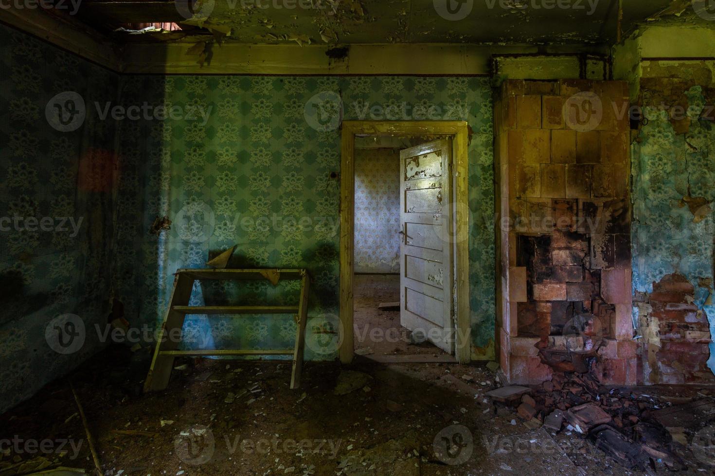 Interior of an Abandoned House photo