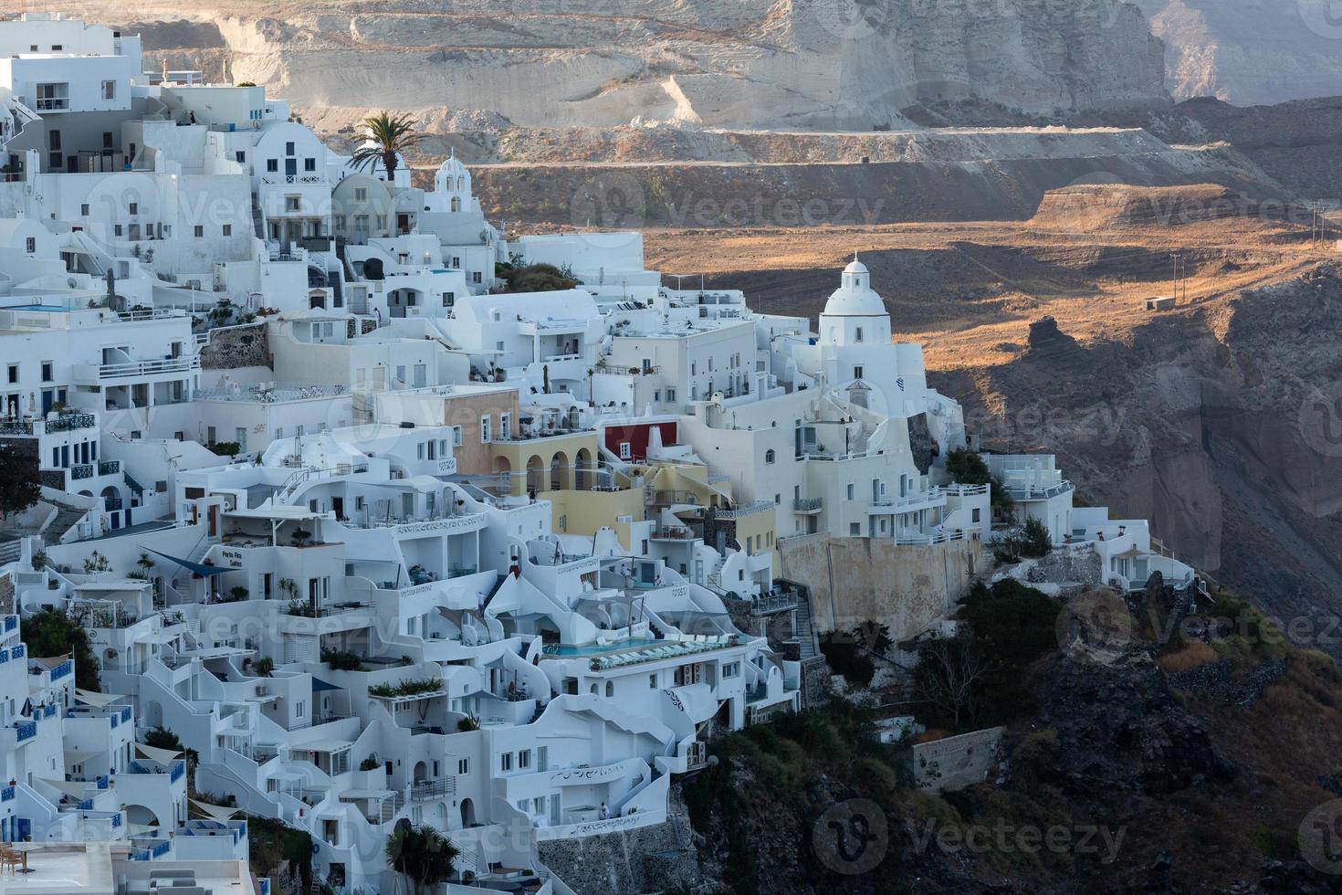 paisajes de la isla de santorini foto