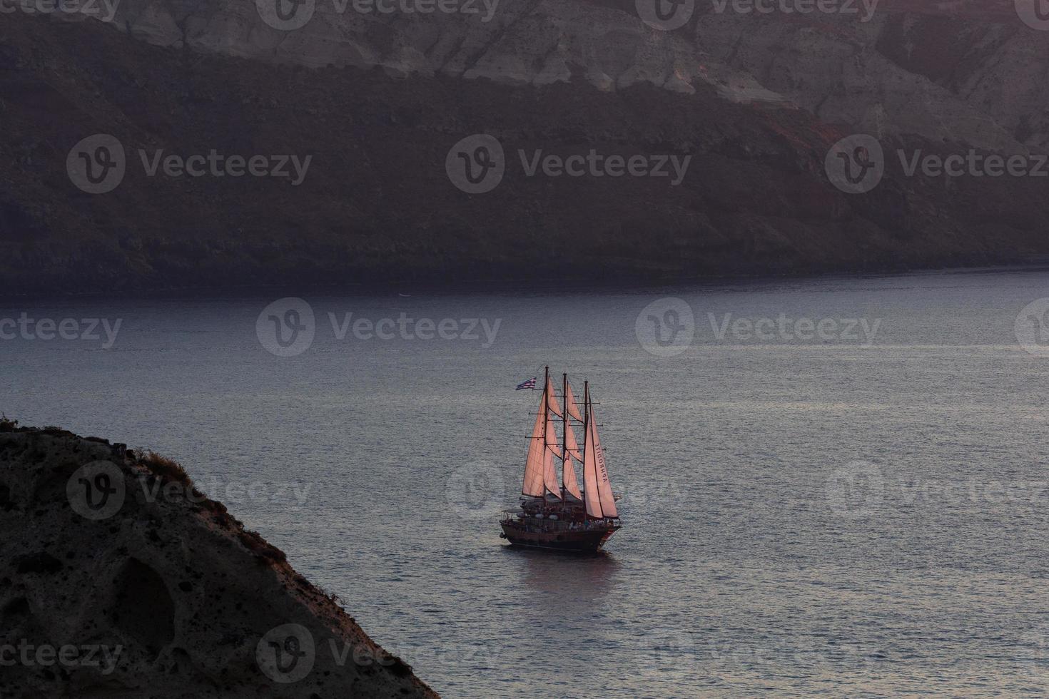 Landscapes of the Island of Santorini photo