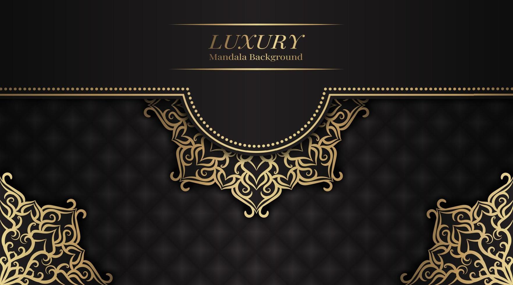 luxury background  with mandala ornament vector