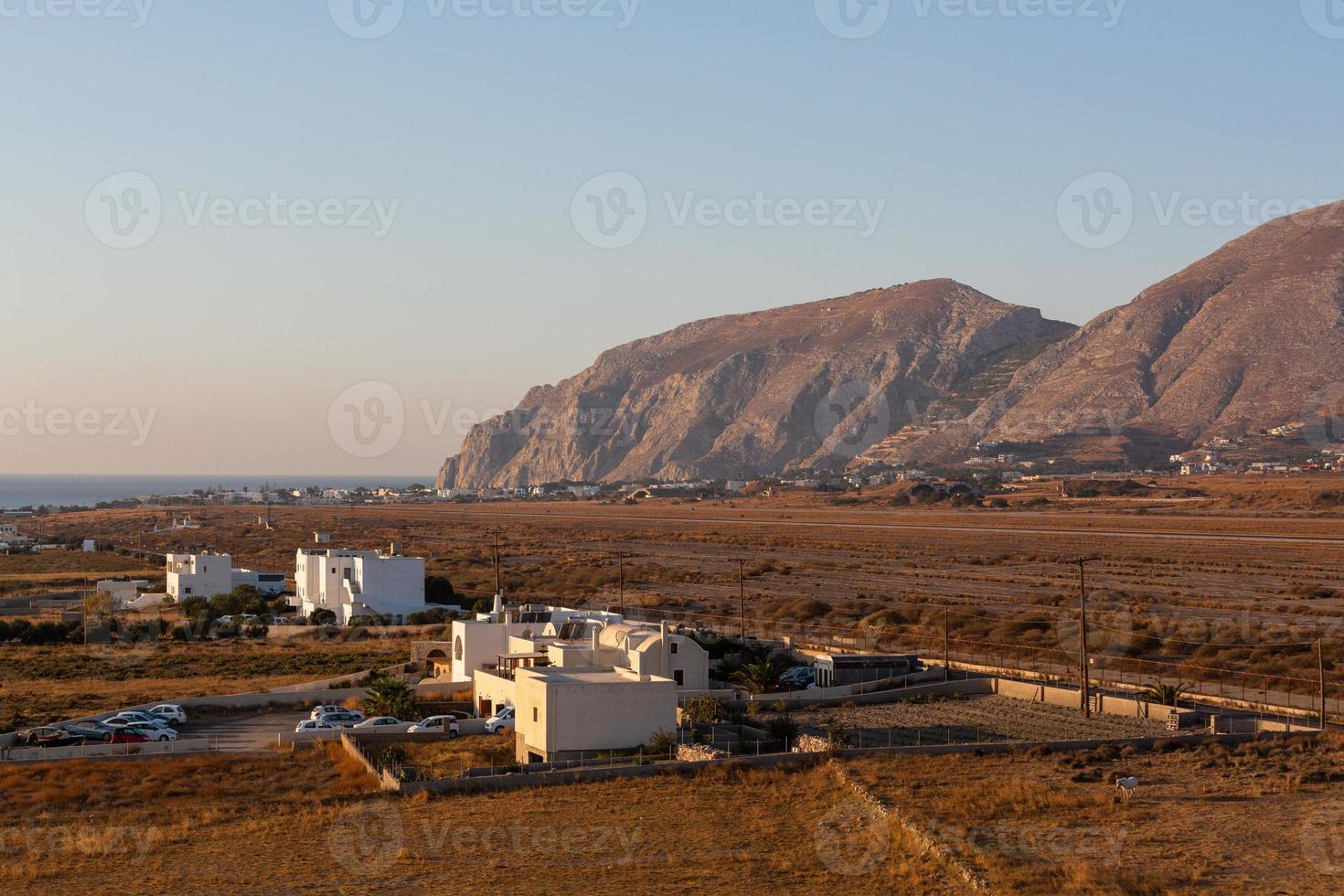 paisajes de la isla de santorini foto