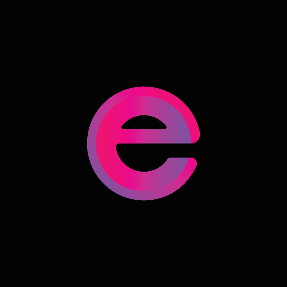 E Modern logo vector