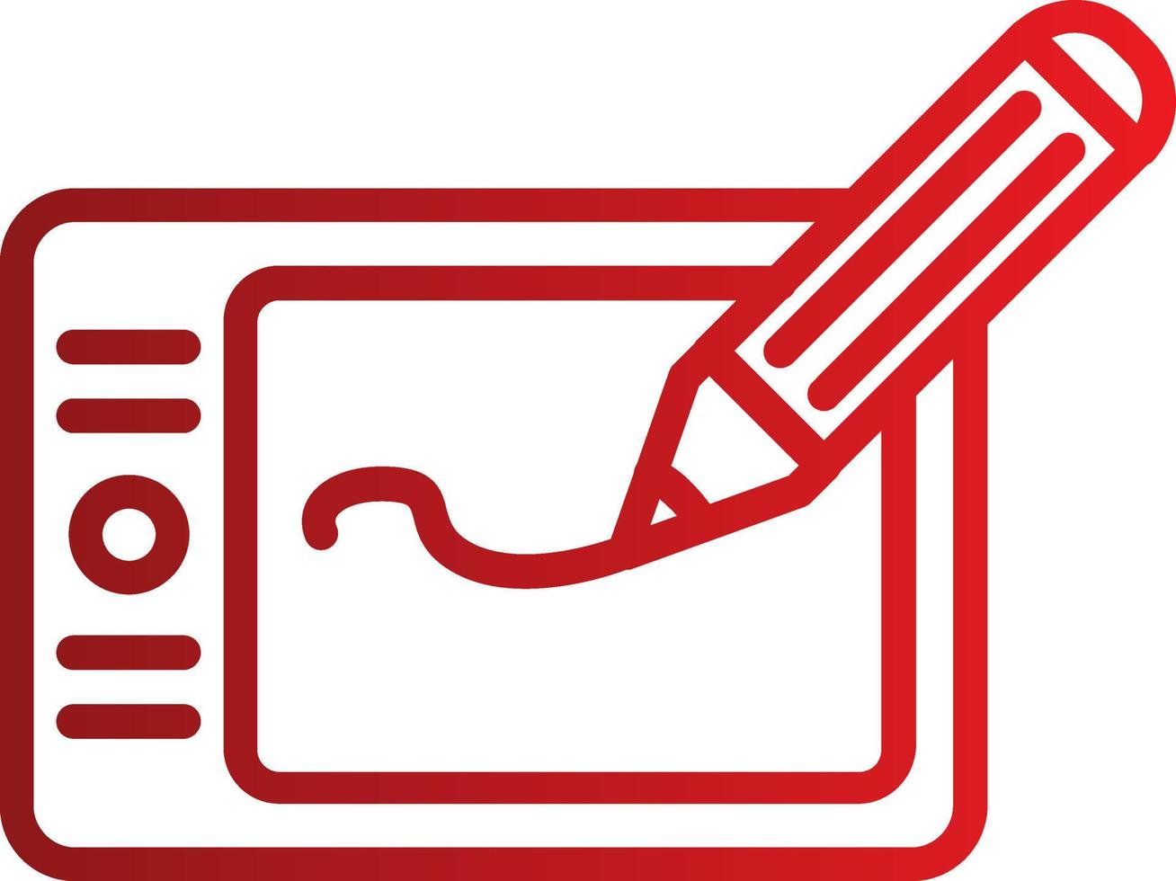 Graphic Tablet Vector Icon