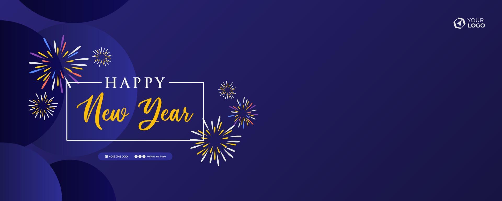 Happy New Year 2023 design vector
