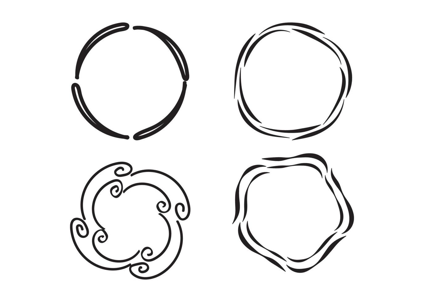 Hand Drawn Frame Collections Vector