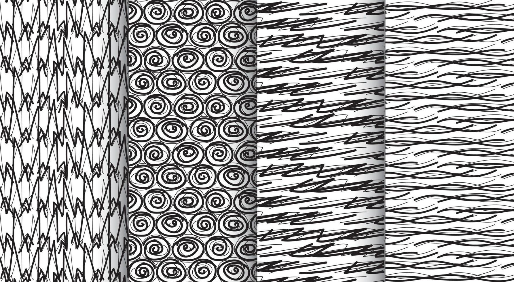 Decorative Pattern Pack Background Collections vector