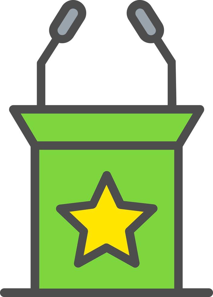 Tribune Vector Icon