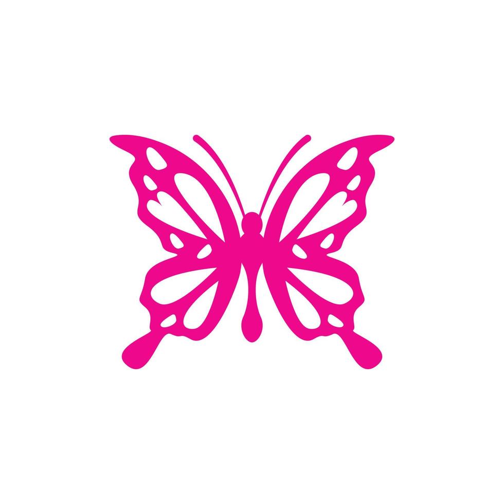 vector de diseño de icono de logotipo de mariposa