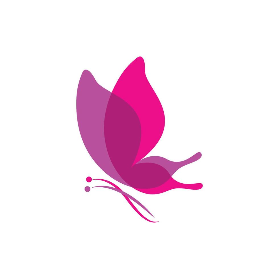 vector de diseño de icono de logotipo de mariposa