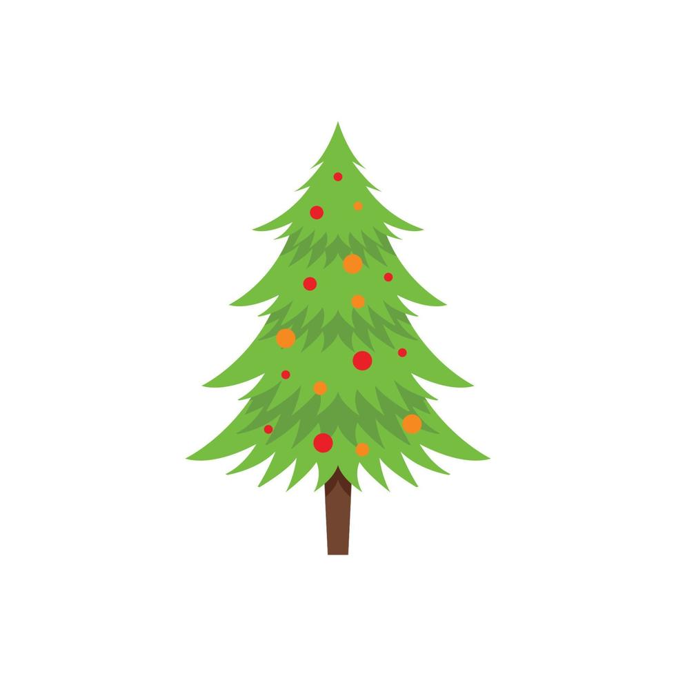 christmas tree icon vector
