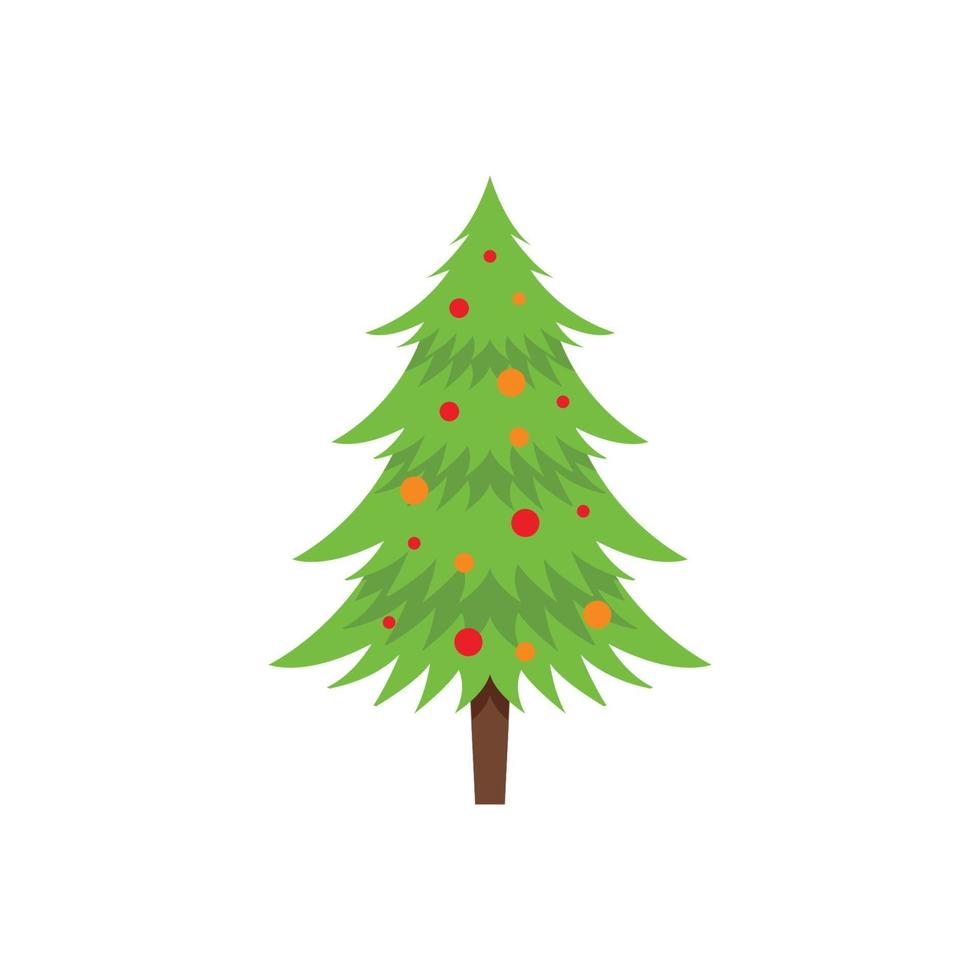 christmas tree icon vector