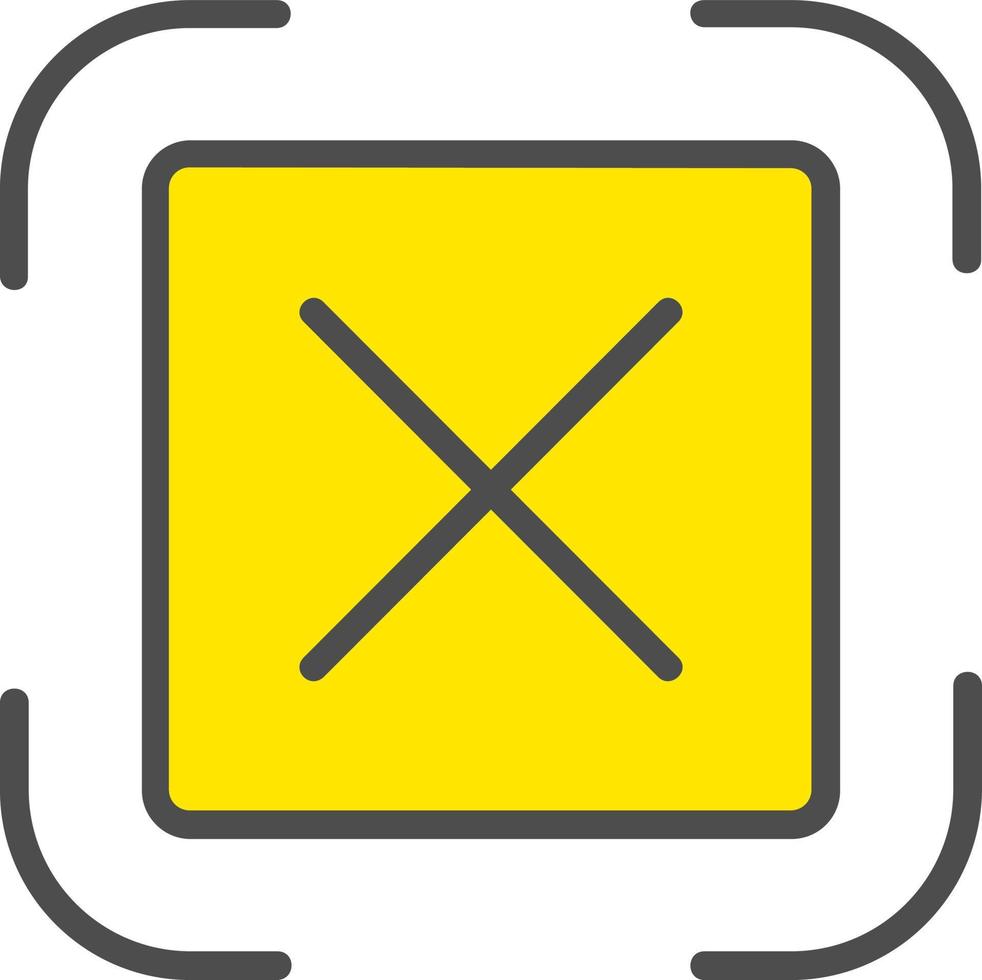 Crossed Vector Icon
