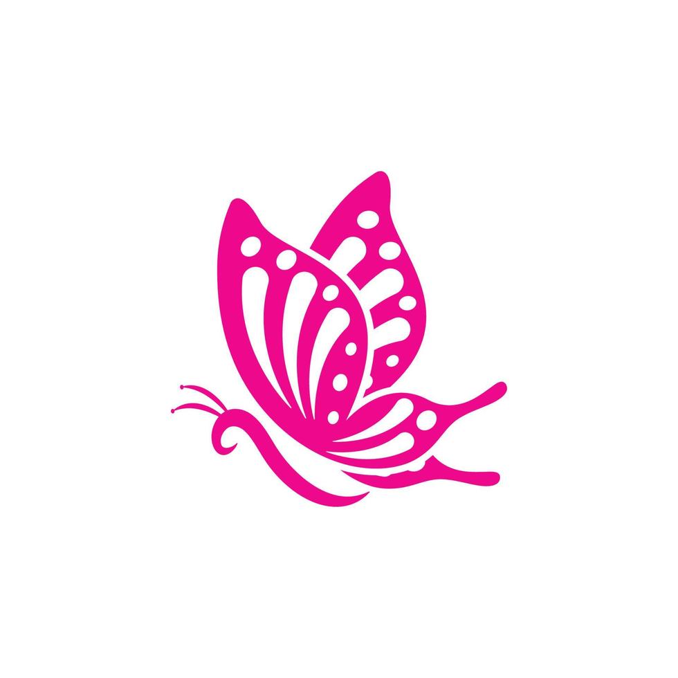 vector de diseño de icono de logotipo de mariposa