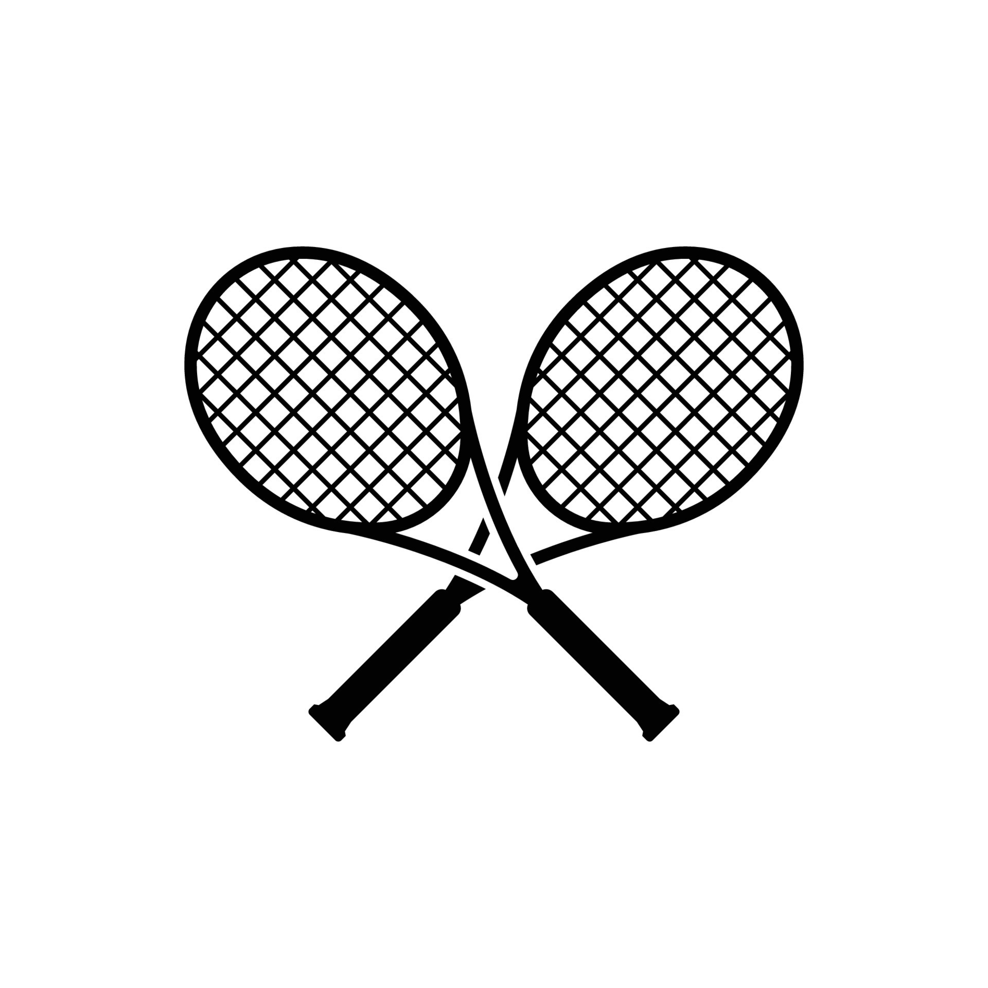 tennis racket icon vector 15567146 Vector Art at Vecteezy