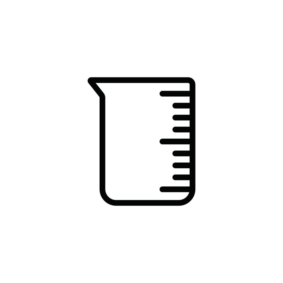 glass beaker icon vector