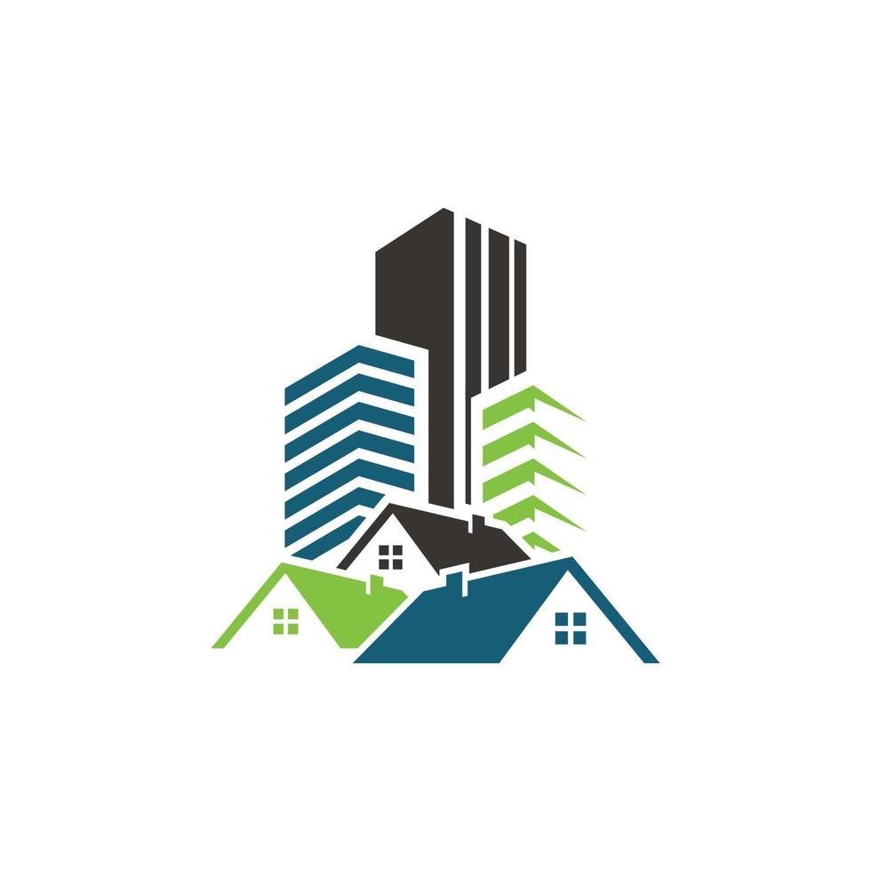 real estate logo icon design vector