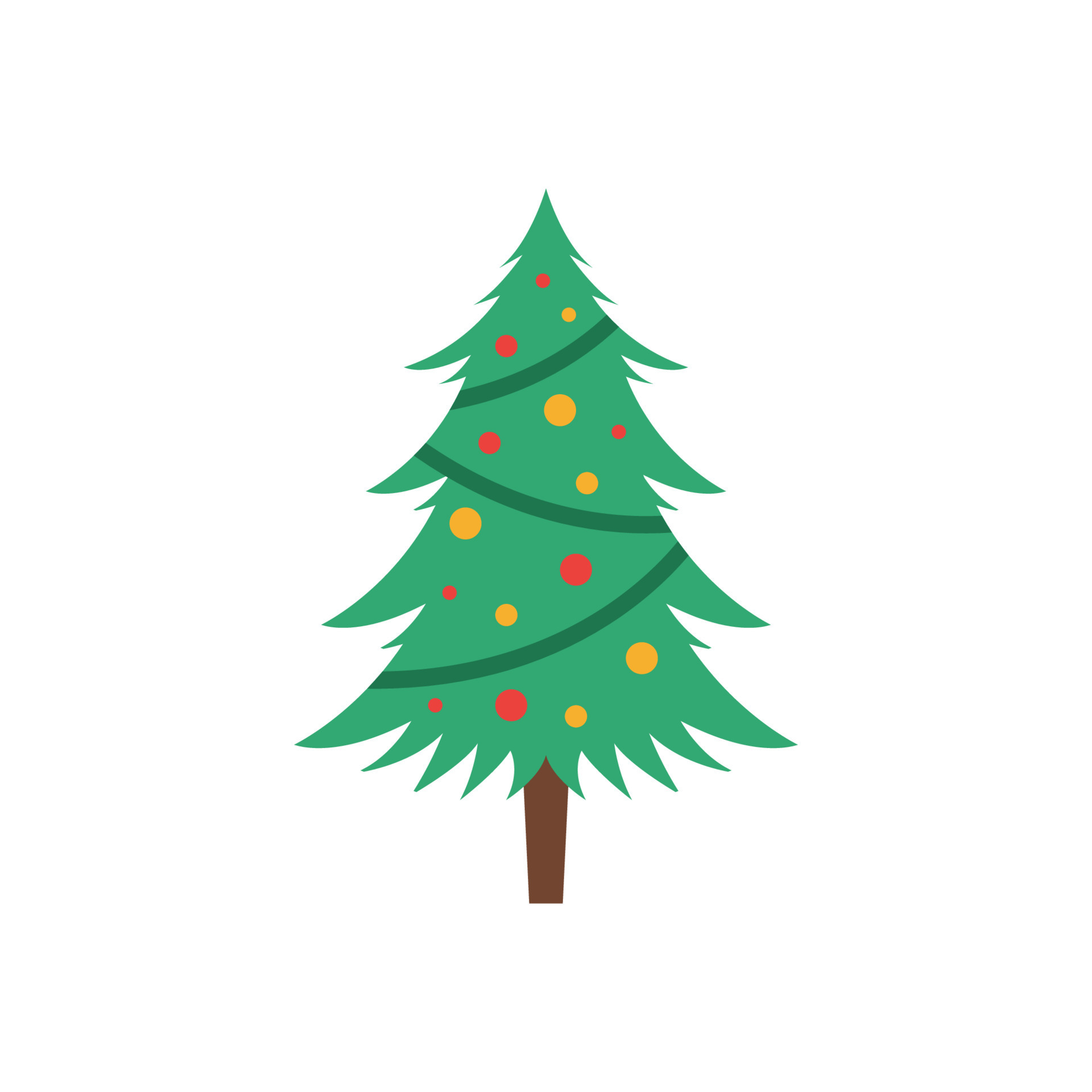 Christmas Tree Icon Vector