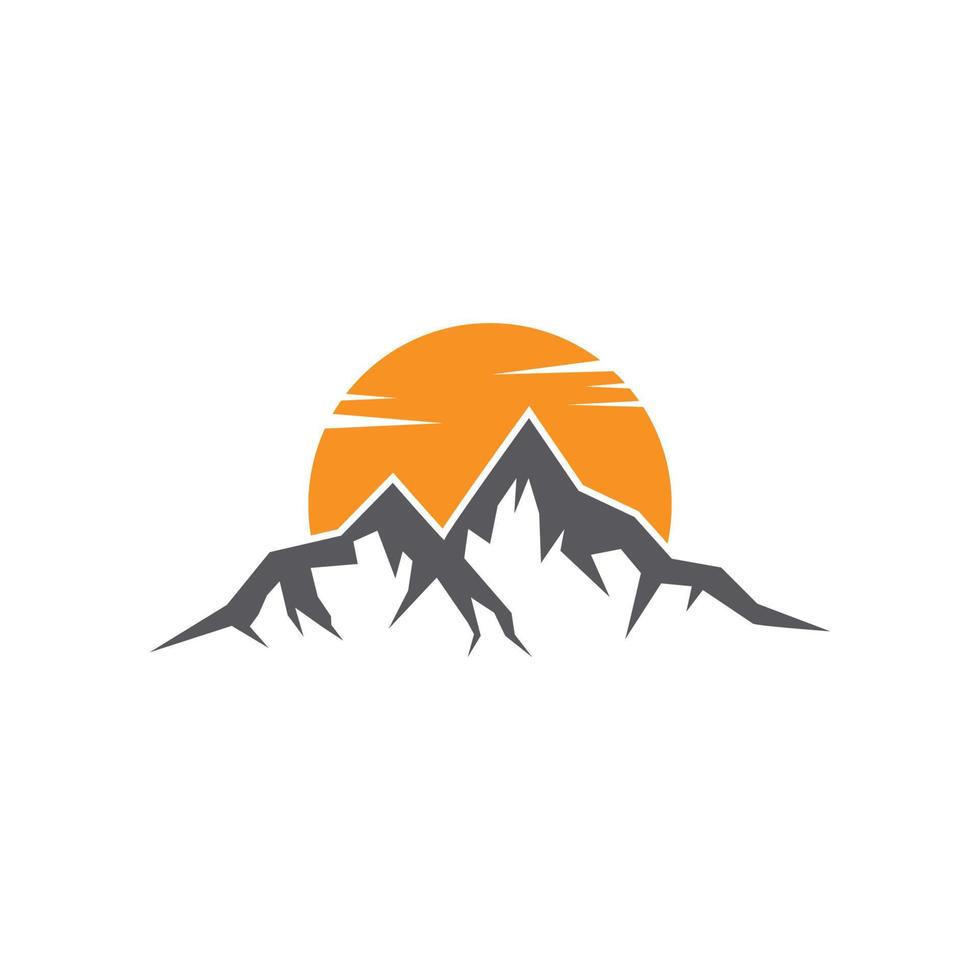 vector de diseño de icono de logotipo de montaña