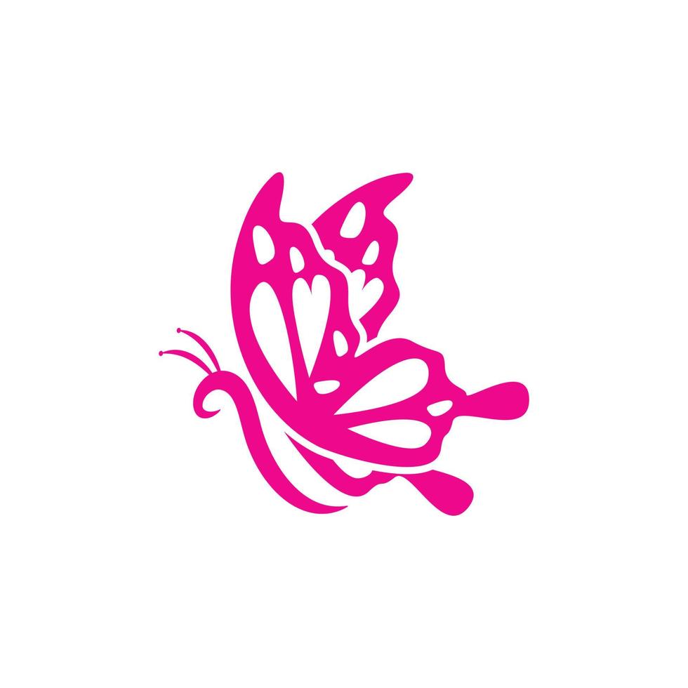 vector de diseño de icono de logotipo de mariposa