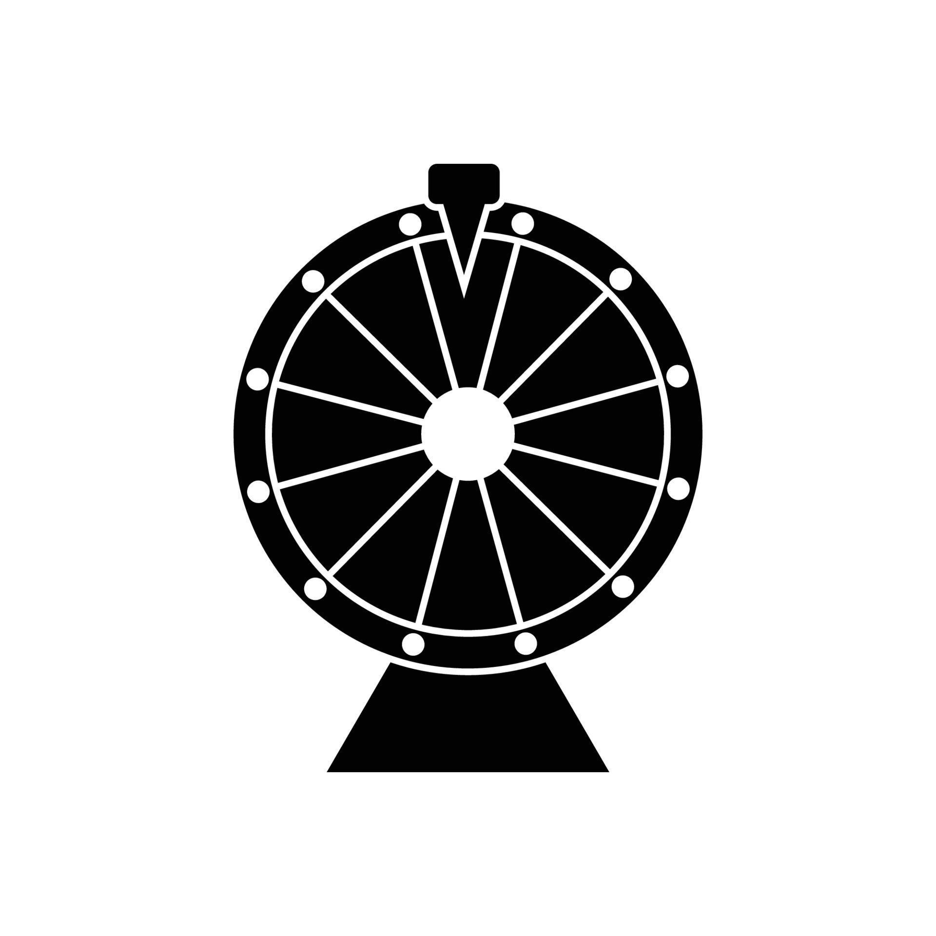 spin wheel icon vector 15567377 Vector Art at Vecteezy