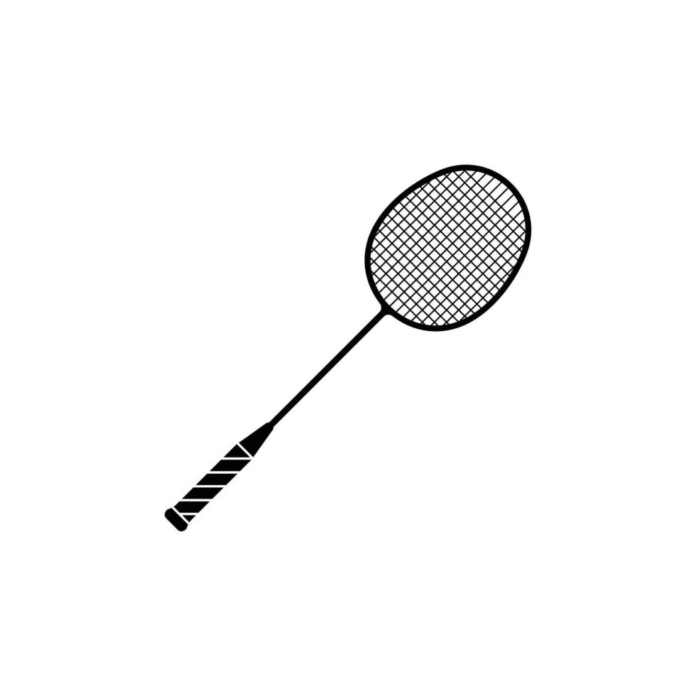 badminton racket icon vector