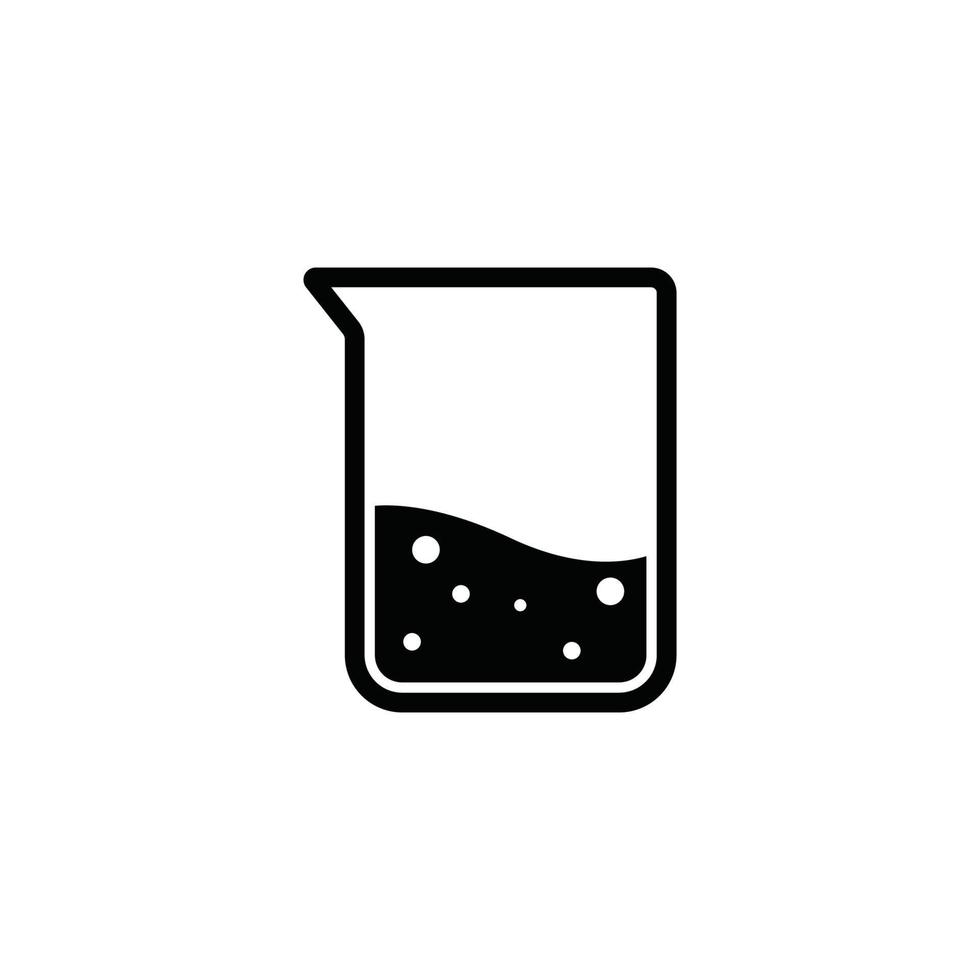 glass beaker icon vector