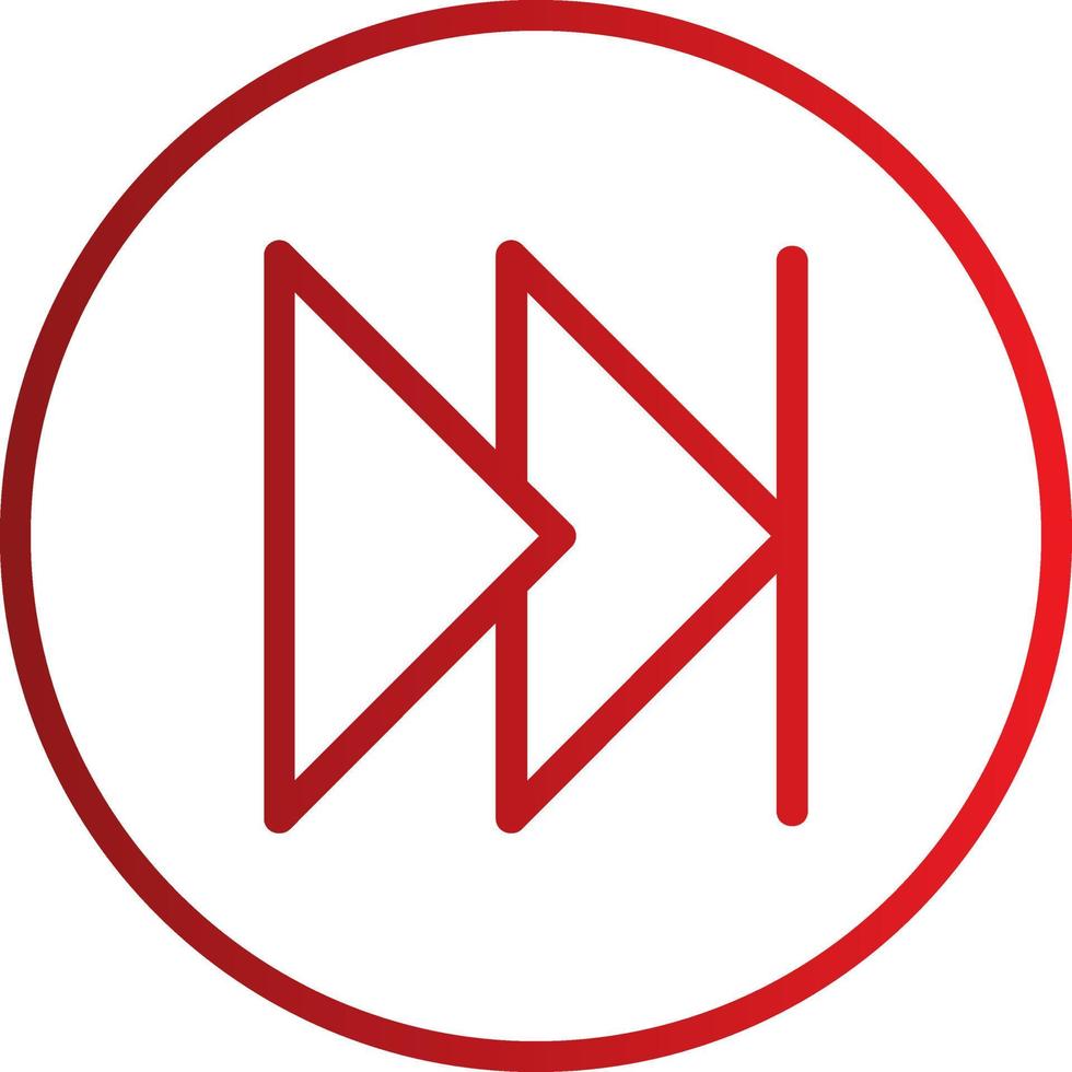 Fast Forward Vector Icon