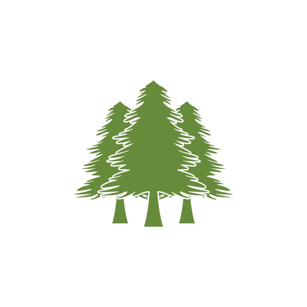 pine tree icon design vector