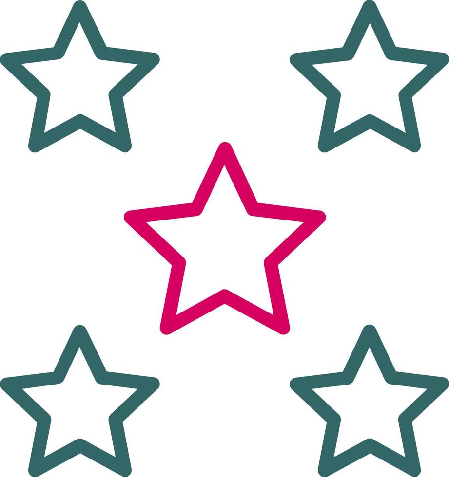 5 Stars Vector Icon